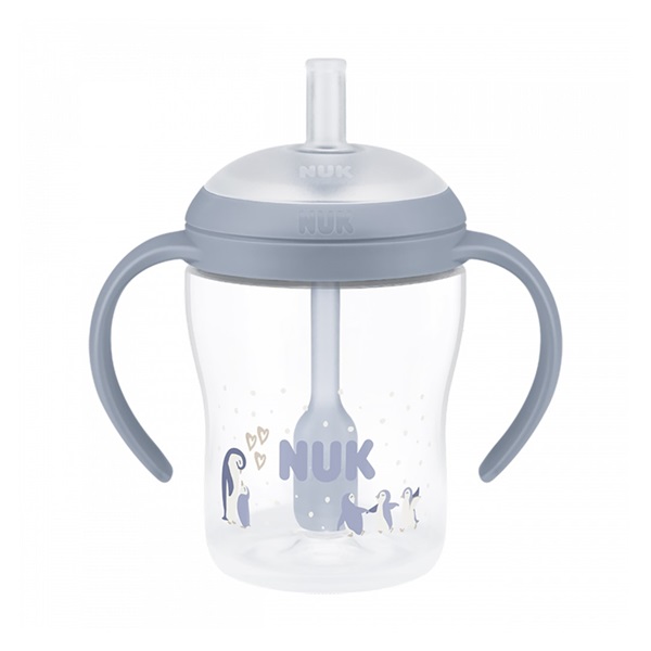 NUK Perfect Match training baby bottle with straw PENGUIN 150 ml