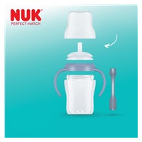 NUK Perfect Match training baby bottle with straw PENGUIN 150 ml