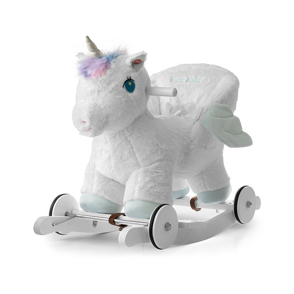 Rocking horse with melody and wheels Milly Mally Polly Unicorn