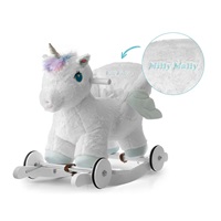 Rocking horse with melody and wheels Milly Mally Polly Unicorn