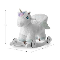 Rocking horse with melody and wheels Milly Mally Polly Unicorn
