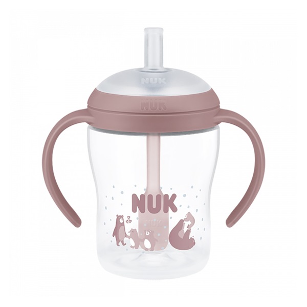 NUK Perfect Match training baby bottle with straw BEAR 150 ml