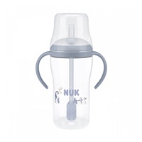 NUK Perfect Match training baby bottle with straw PENGUIN 260 ml