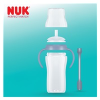 NUK Perfect Match training baby bottle with straw PENGUIN 260 ml