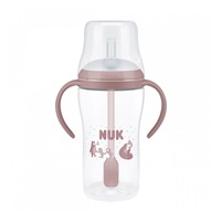 NUK Perfect Match training baby bottle with straw BEAR 260 ml