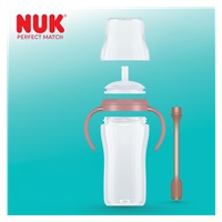NUK Perfect Match training baby bottle with straw BEAR 260 ml