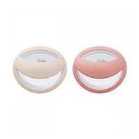 Dummy NUK Perfect Match 0-6m 2 pcs beige/red