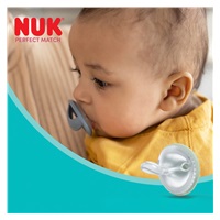 Dummy NUK Perfect Match 0-6m 2 pcs beige/red