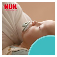 Dummy NUK Perfect Match 0-6m 2 pcs beige/red