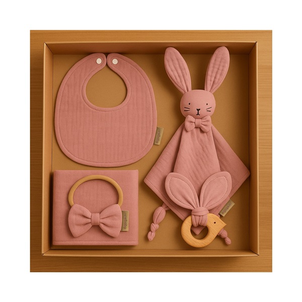 Muslin Gift Set for Babies New Baby pink