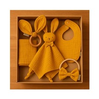 Muslin Gift Set for Babies New Baby mustard