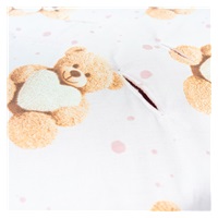 Insulated swaddle blanket for a car seat New Baby Love Teddy Bear pink