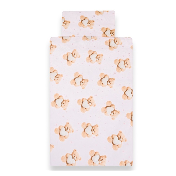 2-piece bedding New Baby Love Teddy Bear 90/120 cm pink