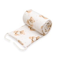 Crib bumper New Baby Love Teddy Bear beige