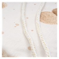 Crib bumper New Baby Love Teddy Bear beige