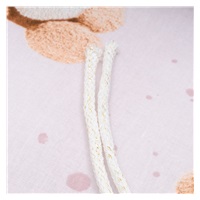 Crib bumper New Baby Love Teddy Bear pink