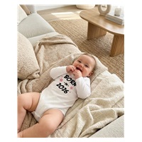 Children‘s printed body New Baby BORN IN 2026 pink