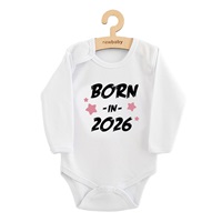 Children‘s printed body New Baby BORN IN 2026  pink