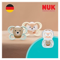 NUK MommyFeel Soother Perfect Match Air FOX/BEAR 0-2m 2pc box