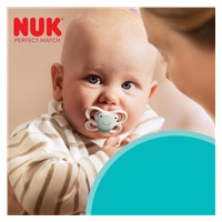 NUK MommyFeel Soother Perfect Match Air FOX/BEAR 0-2m 2pc box