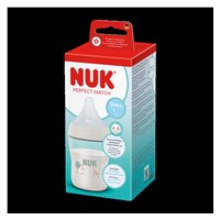 NUK Perfect Match Temperature Control Baby Bottle 150 ml Hippo