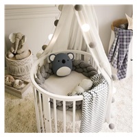 Children‘s growing 3-in-1 oval cot + mattress New Baby white