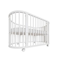 Children‘s growing 3-in-1 oval cot + mattress New Baby white