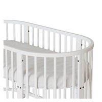 Children‘s growing 3-in-1 oval cot + mattress New Baby white