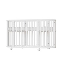 Children‘s growing 3-in-1 oval cot + mattress New Baby white