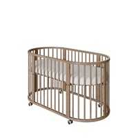 Children‘s growing 3-in-1 oval cot + mattress New Baby walnut color