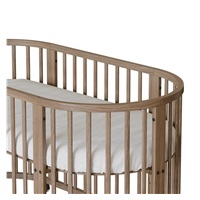 Children‘s growing 3-in-1 oval cot + mattress New Baby walnut color