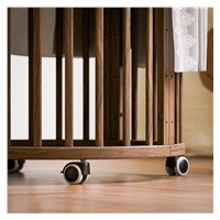Children‘s growing 3-in-1 oval cot + mattress New Baby walnut color