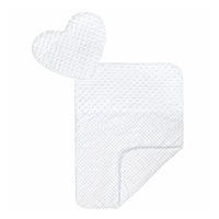 Luxury nest with pillow and blanket New Baby from Minky Heart white