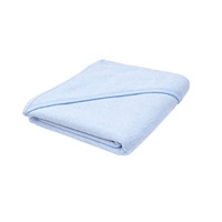 Baby terry towel with hood New Baby 100x100 cm blue