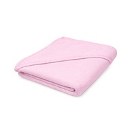 Baby terry towel with hood New Baby 100x100 cm pink