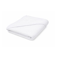 Baby terry towel with hood New Baby 100x100 cm white