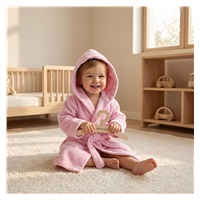 Baby terry bathrobe New Baby pink