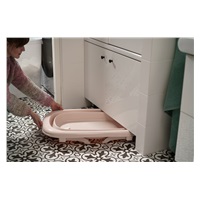 Foldable plastic baby bath Tega Baby pink