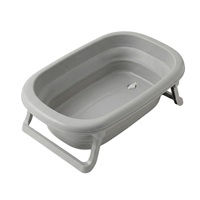Foldable plastic baby bath Tega Baby grey