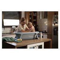 Foldable plastic baby bath Tega Baby blue