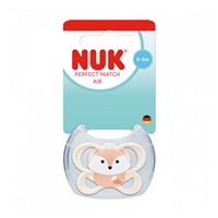 NUK Perfect Match Air FOX pacifier 0-6m 1pc box