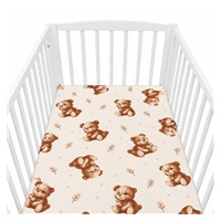 Cotton cot sheet cotton New Baby Sweet baby bears 120x60 cm