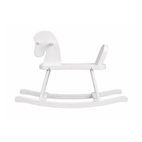 Wooden Rocking Horse for Children Baby Mix white