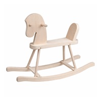 Wooden Rocking Horse for Children Baby Mix natural