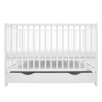 Baby cot with drawer New Baby BASIC white (Like new)