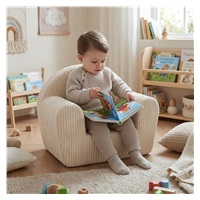 New Baby cream corduroy children’s armchair