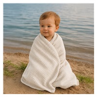 Baby muslin blanket New Baby 70x100 cm linen