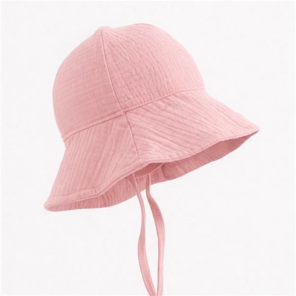 Baby Muslin Hat New Baby pink