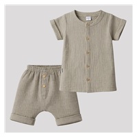 Baby Muslin Shirt with Shorts New Baby linen