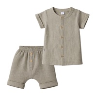 Baby Muslin Shirt with Shorts New Baby linen
